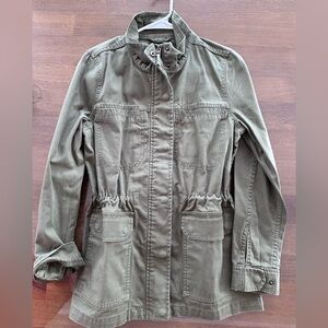 Madewell Utility Jacket in Olive 100% Cotton